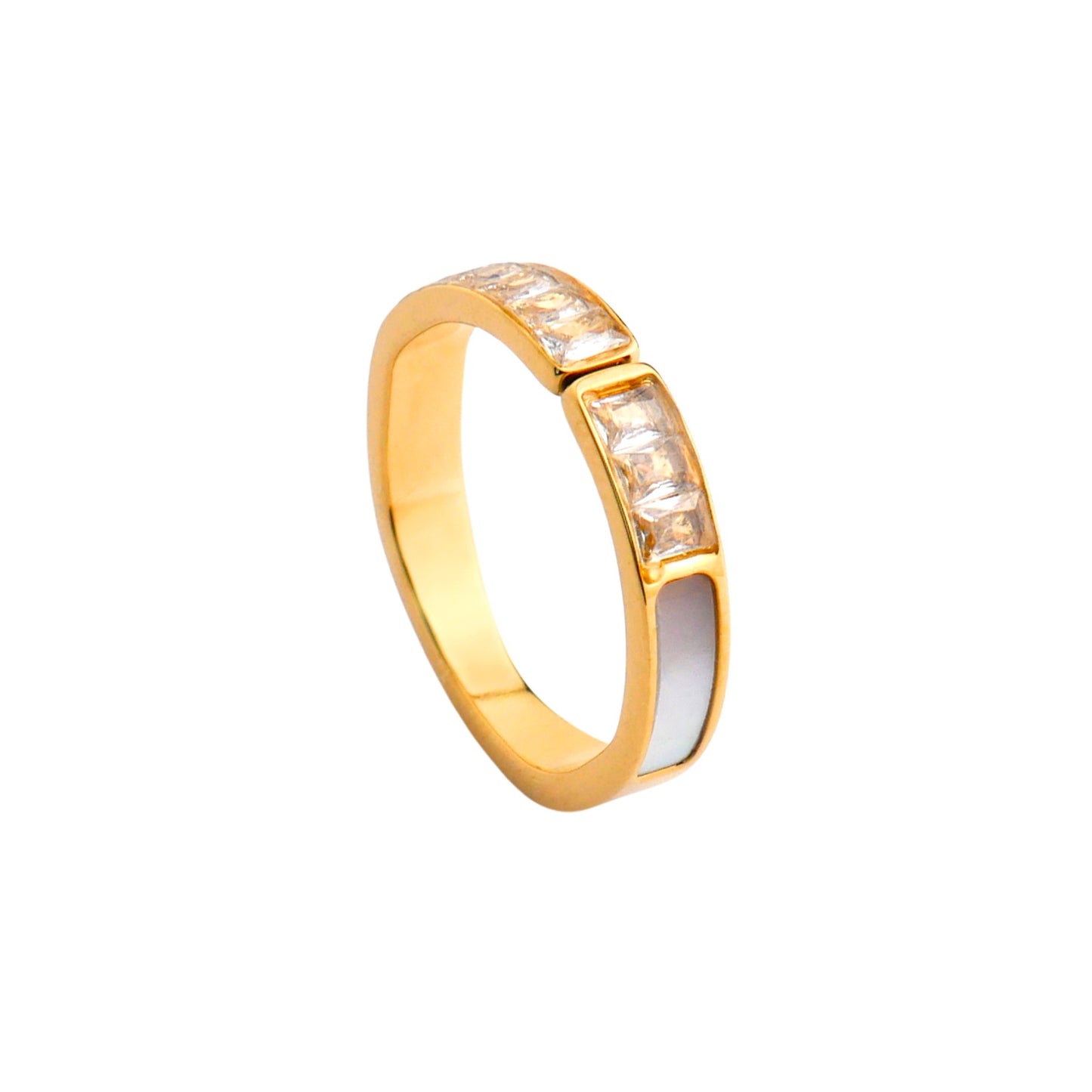 Split Zircon Ring