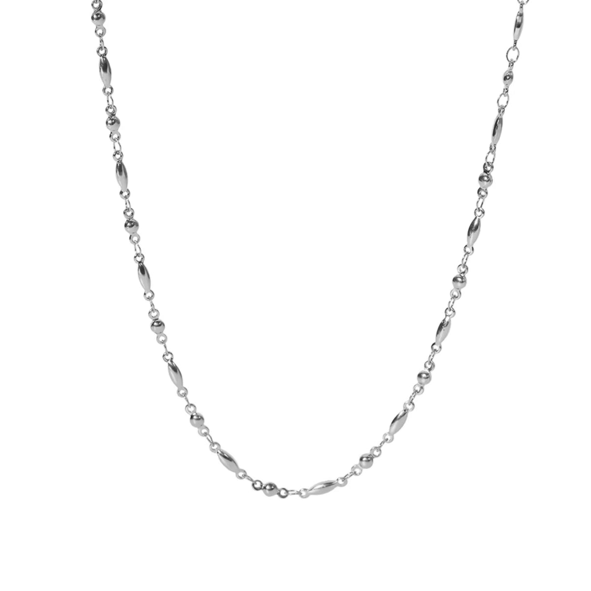 Oval Bead Halskette