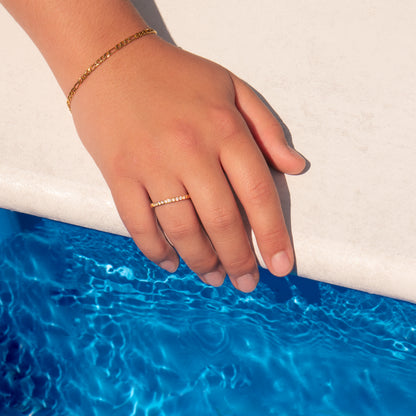 Inlaid Zirkon Ring