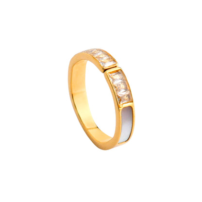 Split Zircon Ring
