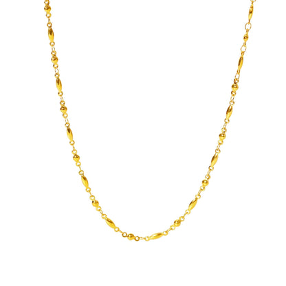 Oval Bead Halskette